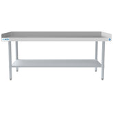 30" x  60" 16-Gauge Stainless Steel Equipment Stand with Galvanized Undershelf, EQT-163060.